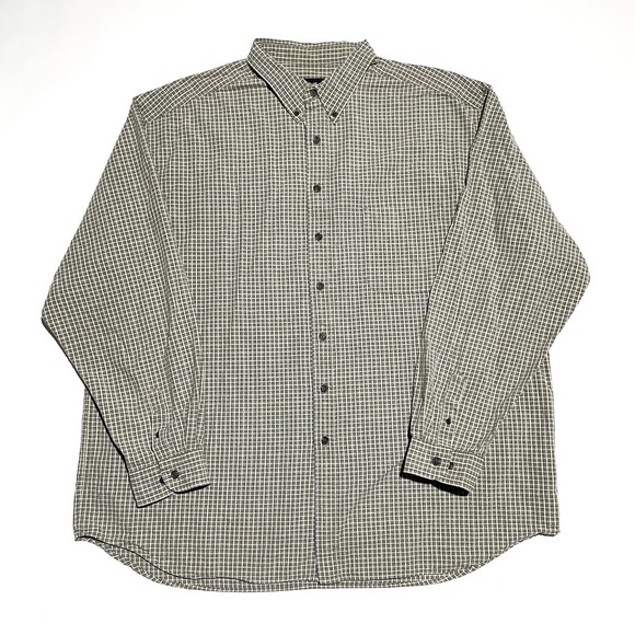 Eddie Bauer Long Sleeve Dress Shirt Button Up Men's Size 3XL Plaid - Picture 1 of 9